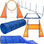 SparklyPets Dog Agility Training Course Equipment