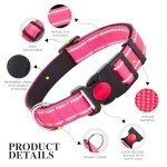 2 Pack Soft Reflective Dog Collars for All Sizes