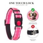 2 Pack Soft Reflective Dog Collars for All Sizes