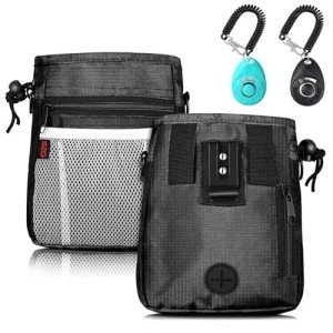 Dog Treat Pouch with Clickers - 3 Ways to Wear