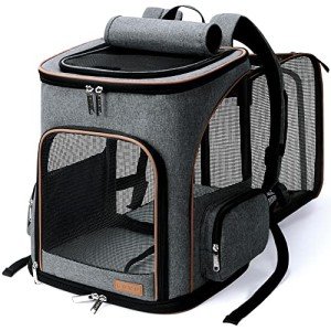 Expandable Pet Carrier Backpack for Small Pets