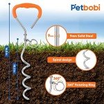 Heavy Duty Dog Tie Out Stake - 16" Orange