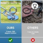 Heavy Duty Dog Tie Out Stake with Swivel