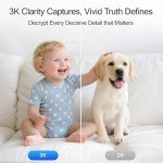 CINMOORE 5G 3K Pet Camera with Two-Way Talk