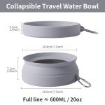 SLSON Portable Spill Proof Dog Water Bowl