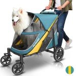 Petbobi Medium Dog Stroller - Easy Fold, All Terrain