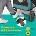 Petbobi Medium Dog Stroller - Easy Fold, All Terrain
