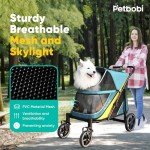 Petbobi Medium Dog Stroller - Easy Fold, All Terrain