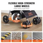 VEVOR Lightweight Dog Stroller with Storage Basket