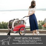 2-in-1 Pet Bicycle Trailer & Stroller for Dogs