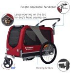 Doggyhut Dog Bike Trailer & Stroller - Red XL