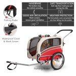 2-in-1 Pet Bicycle Trailer & Stroller for Dogs