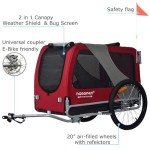 Doggyhut Dog Bike Trailer & Stroller - Red XL