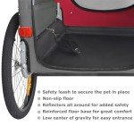 Doggyhut Dog Bike Trailer & Stroller - Red XL