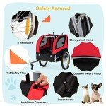 HAPPAWS Dog Bike Trailer with Easy Connect Features