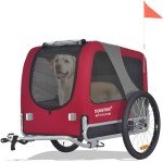 Doggyhut Premium Large Dog Bike Trailer - Red