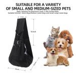 Reversible Dog Carrier Sling with Storage Pocket
