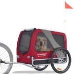 Doggyhut Premium Large Dog Bike Trailer - Red