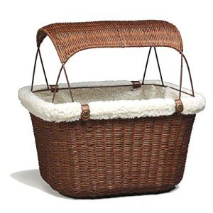 PetSafe Happy Ride Wicker Bicycle Basket for Pets