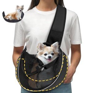 Breathable Pet Sling Carrier for Small Dogs & Cats