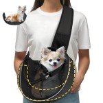 Breathable Pet Sling Carrier for Small Dogs & Cats