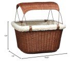 PetSafe Happy Ride Wicker Bicycle Basket for Pets