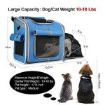 Expandable Dog Bike Basket Carrier - Blue