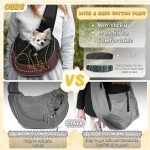 Breathable Pet Sling Carrier for Small Dogs & Cats