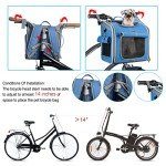 Expandable Dog Bike Basket Carrier - Blue