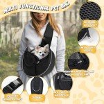 Breathable Pet Sling Carrier for Small Dogs & Cats