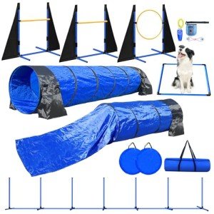 JOPAVO Dog Agility Course: 13-Piece Backyard Set