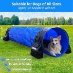 10-Foot Dog Agility Training Tunnel with Accessories