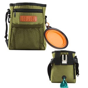 Dog Treat Training Pouch with Poop Bag Dispenser