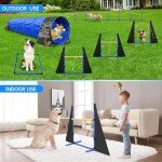 JOPAVO Dog Agility Course: 13-Piece Backyard Set