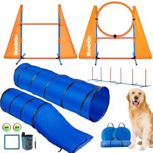 Complete Dog Agility Course Set for Puppies