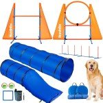 Complete Dog Agility Course Set for Puppies