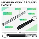 Atevn 2-Pack Adjustable Dog Training Whistles