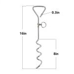 Heavy Duty Dog Yard Tie-Out Stake 120lbs