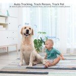 Kadymay 2K HD Dog Camera with Motion Tracking