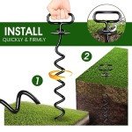 Heavy-Duty Dog Stake for Yard and Outdoor Use