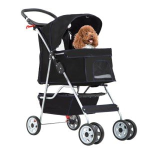 4-Wheel Pet Stroller for Small Dogs & Cats