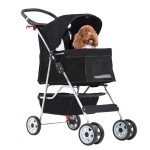 4-Wheel Pet Stroller for Small Dogs & Cats