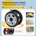 4-Wheel Pet Stroller for Small Dogs & Cats