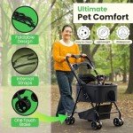 3-in-1 Foldable Pet Stroller and Carrier