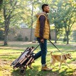 Foldable 3-in-1 Dog Stroller for Medium Pets