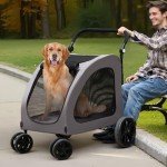 VEVOR Portable Pet Stroller for Dogs and Cats