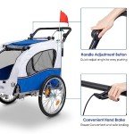 2-in-1 Dog Bike Trailer and Stroller Combo