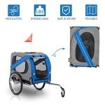 PEXMOR Folding Dog Bike Trailer with 20" Wheels