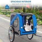 PEXMOR Folding Dog Bike Trailer with 20" Wheels