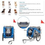 PEXMOR Folding Dog Bike Trailer with 20" Wheels